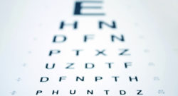Stock photo of an eye chart