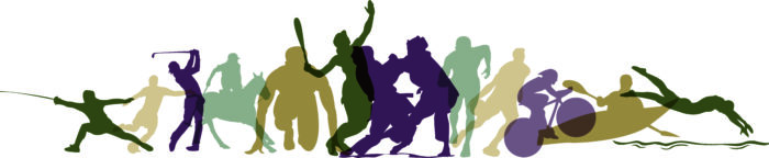 Sports silhouettes in TDC colors